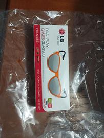 Occhiali 3D Dual Play Game + 4 occhiali 3D