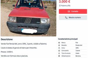 FIAT PANDA 4x4 PRIMA SERIE