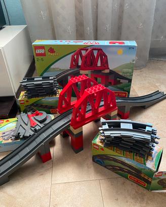 LEGO DUPLO ROTAIE E PONTE 2734 2735 3774 3775