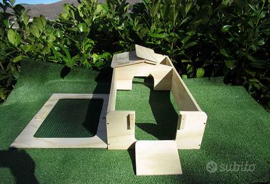 Terrario tartarughe con sportellino 81x40x20h