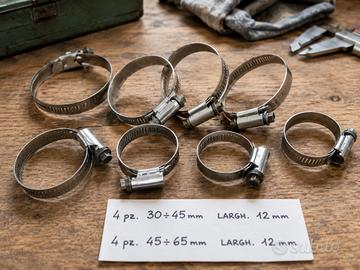 Fascette collari staffe 12mm - Acciaio Inox 8 pz