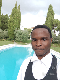 Cameriere lavapiatti lavoro in cucina e altro