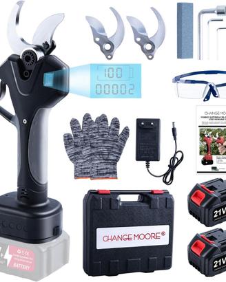 Potatore Elettrico, 2 Batterie da 4000mAh LCD