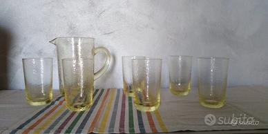 Bicchieri da bibita e brocca ivv