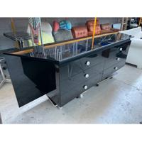 Sideboard laccato nero poliform