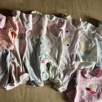 Tutine neonata taglia 1-3 mesi