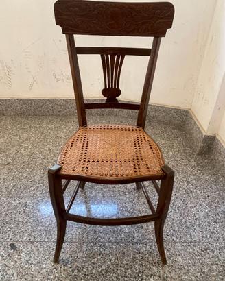 6 SEDIE ANTICHE SICILIA FINE '800