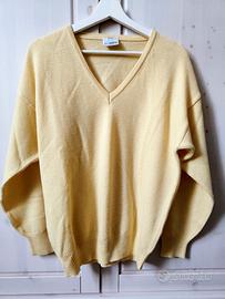 Maglione vintage uomo, lana e cotone, tg 50