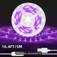 Striscia led luce viola 5 metri con interruttore