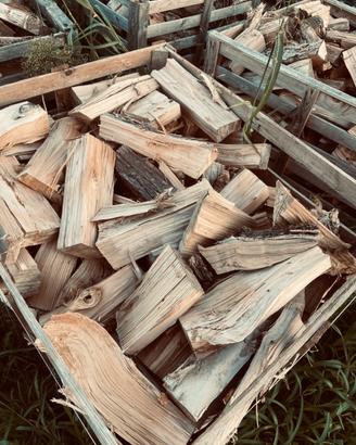 Cassa di Legna da Ardere di Cedro – Pronta all'Uso