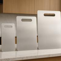 TAGLIERI ACCIAIO INOX 304 -Set 3pz- MADE IN ITALY