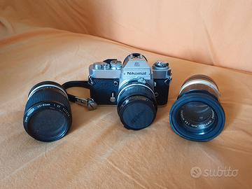 Nikon Nikomat EL + Kit Completo + Obiettivi ecc