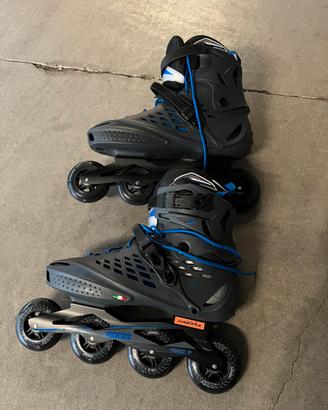 Pattini ROCES ABEC 7 90mm n. 45/46 e protezioni