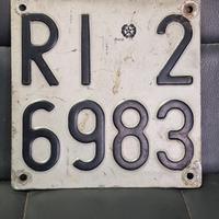 Targa anni novanta alluminio