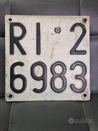 Targa anni novanta alluminio