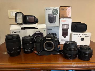 Canon 80D con set obiettivi 