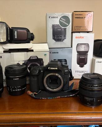 Canon 80D con set obiettivi 