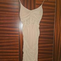Vestitino corto aderente Beige 
