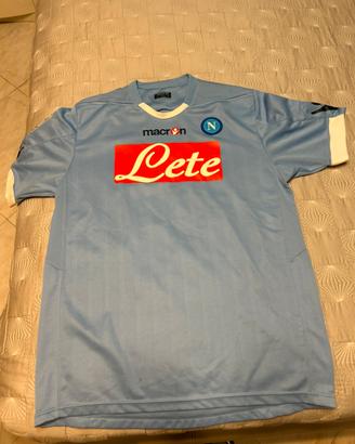MAGLIA NAPOLI MACRON CON AUTOGRAFO LAVEZZI