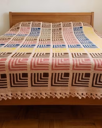 Copriletto/coperta matrimoniale in cotone