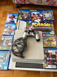 PS4 slim 500gb glacier white, joystick e giochi