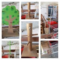 Espositori da banco metallo/legno come descrizione