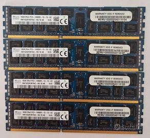 64GB 4x16GB SK hynix DDR3 ECC Registered PC3-14900
