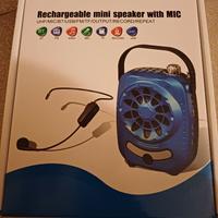 Mini speaker con microfono 