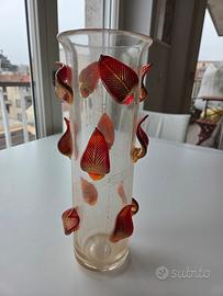 Vaso “Foglie” (Serie “Cromatic Transparencies”) di