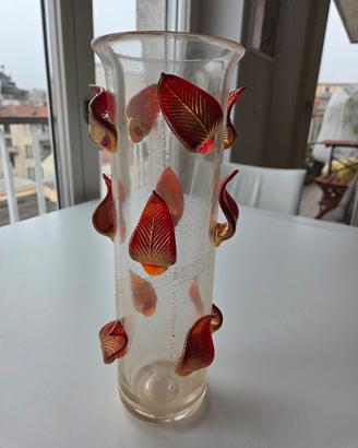 Vaso “Foglie” (Serie “Cromatic Transparencies”) di