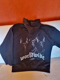 Felpa Oversized unisex con stampa dobermann
