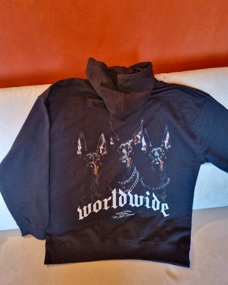 Felpa Oversized unisex con stampa dobermann