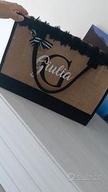 Borsa juta personalizzabile