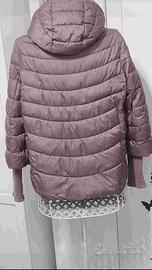 Piumino con cappuccio fango Tag. L