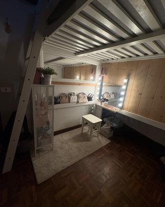 letto a soppalco bianco ikea