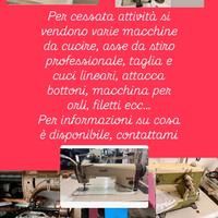Macchina da cucire, taglia e cuci, gomitoli…
