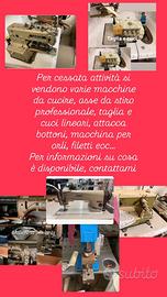Macchina da cucire, taglia e cuci, gomitoli…
