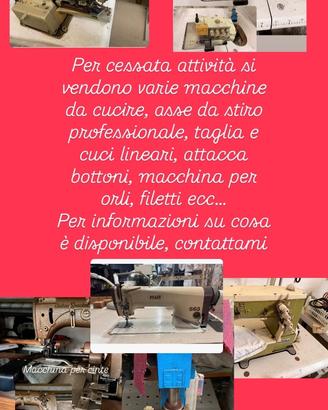 Macchina da cucire, taglia e cuci, gomitoli…