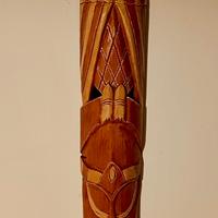 maschere tribali africane in legno intagliato 
