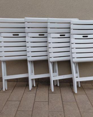 4 sedie pieghevoli Euro 45