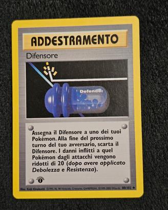 carta pokemon difensore  1 edizione