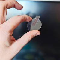 vetro temperato diametro 3.5 cm 