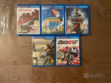 Lotto 5 giochi PS Vita