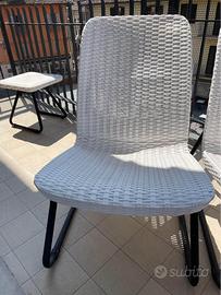 set sedie da esterno