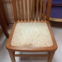 Codice: 348 SET N. 6 SEDIE STRUTTURA CILIEGIO+SED