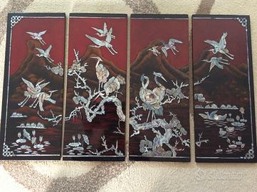 quadro in legno intarsiato