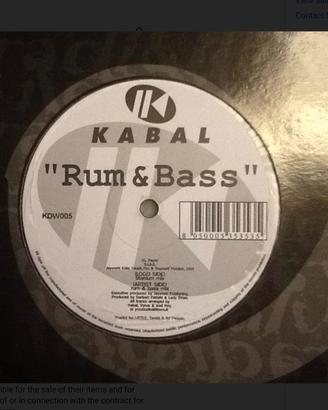 Kabal–Rum & Bass  mix vinile 12"