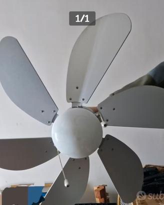 Lampadari a soffitto con pale.