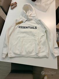 Felpa essential bianca taglia xl