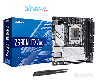 Scheda Madre ASRock Z690M-ITX/ax, LGA 1700, DDR4